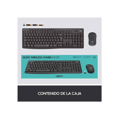 Kit Teclado + Mouse Inalambrico Logitech Mk295 (Silent) - Imagen 5