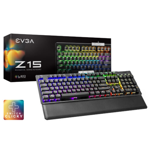 Teclado Gamer EVGA Z15 SP RGB Clicky Bronze - Imagen 2