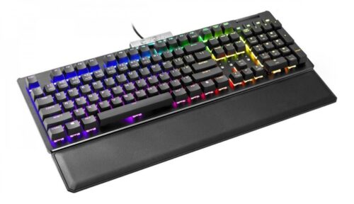 Teclado Gamer EVGA Z15 SP RGB Linear Silver - Imagen 3